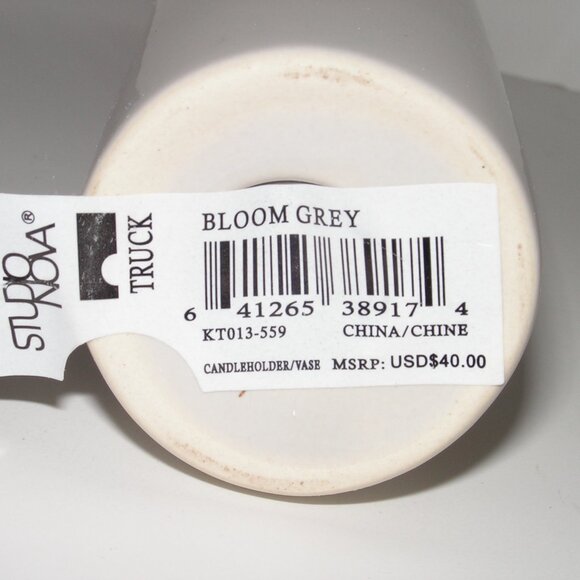 Mikasa Truck Bloom Set of 3 Vases Gray Ceramic - Picture 16 of 16